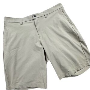 Lululemon Commission Short Men 36 Tan 11" Performance Golf ABC Relaxed